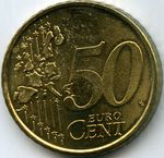 Монеты 50 евроцентов