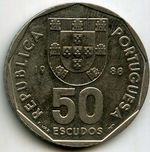 Монеты 50 эскудо