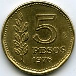 Монеты 5 песо