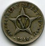 Монеты 5 сентавос