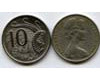 Монета 10 центов 1966г Австралия