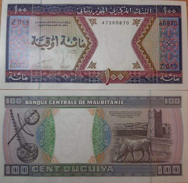 Бона 100 угйя 2002г Мавритания