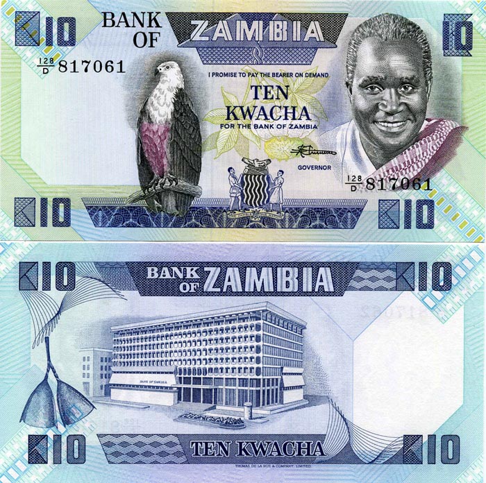 Бона 10 квача 1988г Замбия