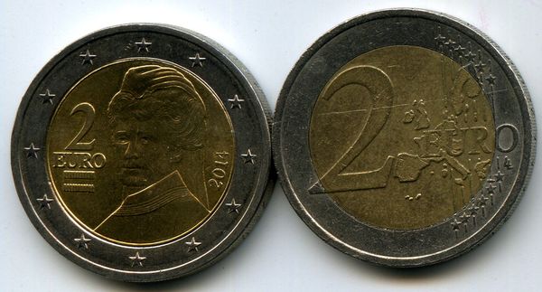 Монета 2 евро 2023г Австрия