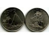 Монета 25 центов 2007г Багамы