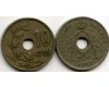 Монета 10 сентимес 1922г фл Бельгия
