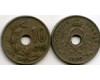Монета 10 сентимес 1926г фл Бельгия