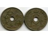 Монета 25 сентимес 1921г фл Бельгия