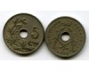 Монета 5 сентимес 1925г фл Бельгия