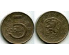 Монета 5 крон 1969г Чехословакия