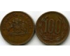 Монета 100 песо 1984г Чили