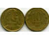 Монета 10 песо 2000г Чили