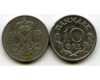 Монета 10 оре 1973г Дания