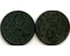 Монета 2 оре 1943г Дания