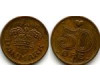 Монета 50 оре 1990г Дания