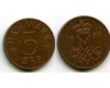Монета 5 оре 1986г Дания