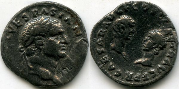 Монета 1 ас 69г-71г Рим