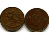 Монета 10 пенни 1938г Финляндия