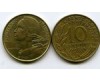 Монета 10 сентимов 1964г Франция