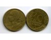 Монета 10 сентимов 1977г Франция