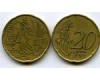 Монета 20 евроцентов 1999г Франция