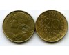 Монета 20 сентимов 1963г Франция