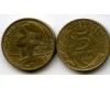 Монета 5 сентим 1980г Франция