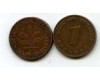 Монета 1 пфенинг 1950г J Германия