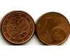 Монета 1 евроцент 2016г J Германия