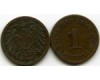 Монета 1 пфенинг 1900г Германия