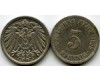 Монета 5 пфенингов 1905г D Германия