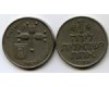 Монета 1 лира(фунт) 1967г гранаты Израиль