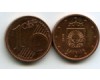 Монета 1 евроцент 2014г из обращения Латвия