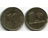 Монета 10 сен 1967г Малазия