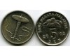 Монета 5 сен 2002г Малазия