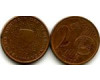 Монета 2 евроцента 1999г Нидерланды