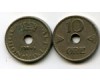 Монета 10 оре 1949г Норвегия