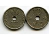 Монета 10 оре 1951г старый тип Норвегия