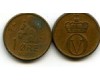 Монета 1 оре 1967г Норвегия