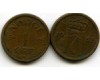 Монета 1 оре 1952г новый тип Норвегия