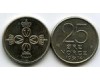 Монета 25 оре 1974г Норвегия