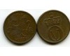 Монета 2 оре 1965г Норвегия