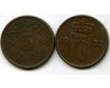 Монета 5 оре 1952г Норвегия