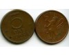 Монета 5 оре 1980г АВ Норвегия