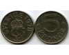 Монета 5 крон 1978г Швеция