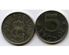 Монета 5 крон 1988г Швеция