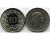 Монета 10 раппен 1979г Швейцария