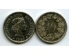 Монета 10 раппен 1990г Швейцария