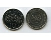 Монета 10 центов 1989г Сингапур