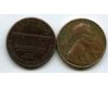 Монета 1 цент 1973г Д США